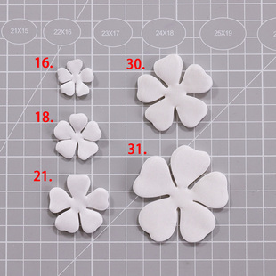 迷你野蔷薇 机裁小花片 烫花器布花配套材料 50片