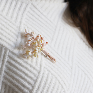 烫花器材料套餐 桂花小胸针材料包 含视频教程