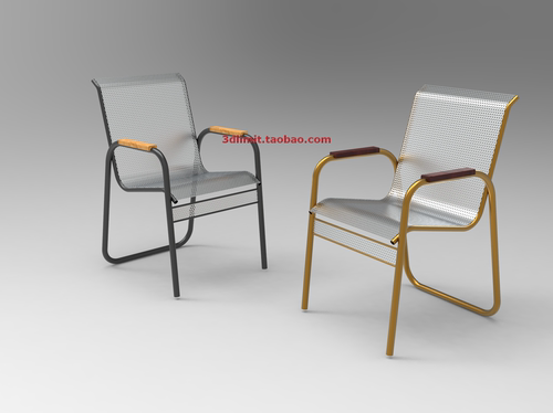 Solidworks椅子模型2带参数stp igs适用于Proe creo FreeCAD UGNX
