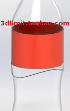 Solidworks可乐瓶3D模型带参数 stp igs Proe FreeCAD UGNX CREO