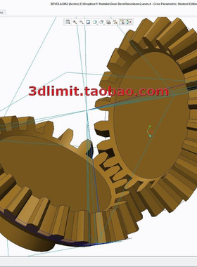 Creo 斜齿轮设计制作视频教程 Proe FreeCAD UGNX Solidworks动画