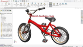 UGNX Solidworks自行车设计制作视频教程Proe FreeCAD CREO动画