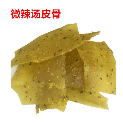 江西赣南特产生炒汤皮骨农家烫皮骨香脆葱香微辣中厚汤皮骨