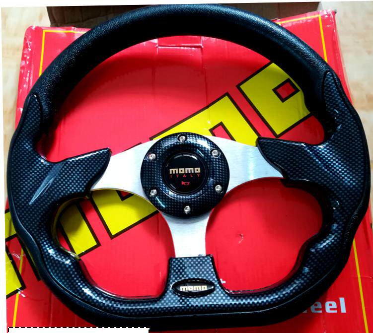 小巧方向盘半圆碳纤跑车罗技通用小13寸PU车改装碳纤赛车方向盘