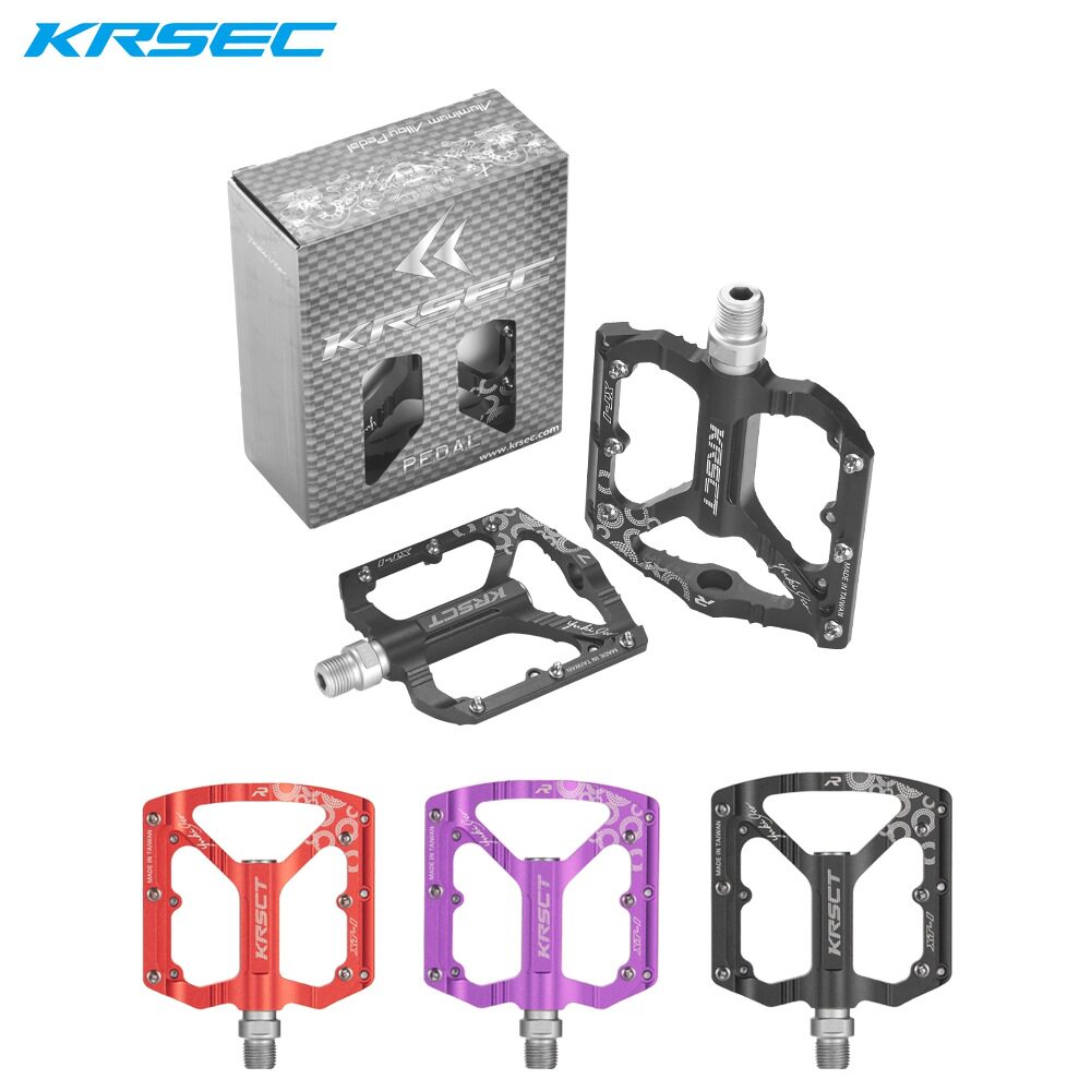 KRSCT自行车脚踏板铝合金轻量化防滑通用三培林踏板山地车脚踏板图片
