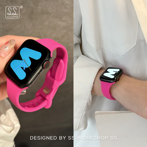 SS新款小众硅胶适用iwatch表带s9