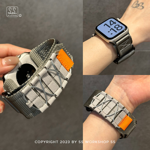 新款工装尼龙运动iwatch手表带