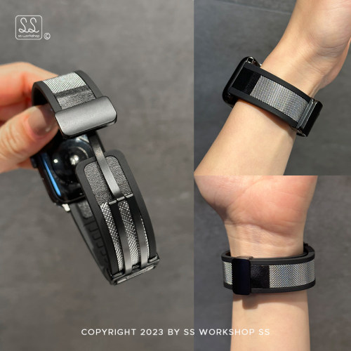 新款运动硅胶磁吸iwatch手表带