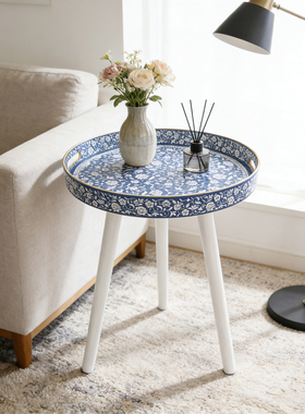轻奢装饰边几客厅沙发装饰边桌阳台小圆桌咖啡小摆桌波西米亚茶几