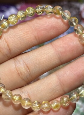 NO.5361天然金发晶手链5.6mm8.3g