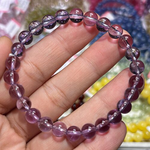 NO.3726天然紫水晶手链7mm12.3g