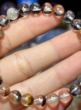 NO.5692天然四季幽灵手链7.7mm15.2g