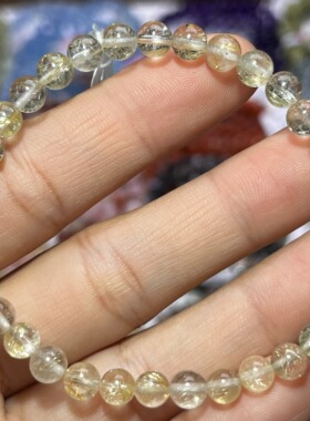 NO.5391天然金发晶手链5.5mm8.3g