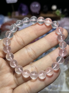 NO.6060天然粉晶手链8mm17.1g