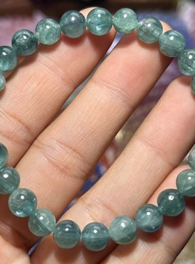 NO.5710天然蓝绿晶手链7mm17.5g