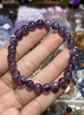 NO.5158天然紫钛手链7.5mm14.9g