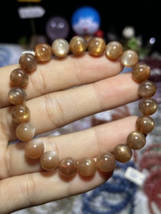 NO.6091天然金骨干手链8.5mm19.1g