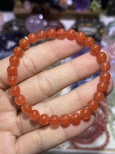 NO.5760天然冰种南红玛瑙手链6.9mm12.2g