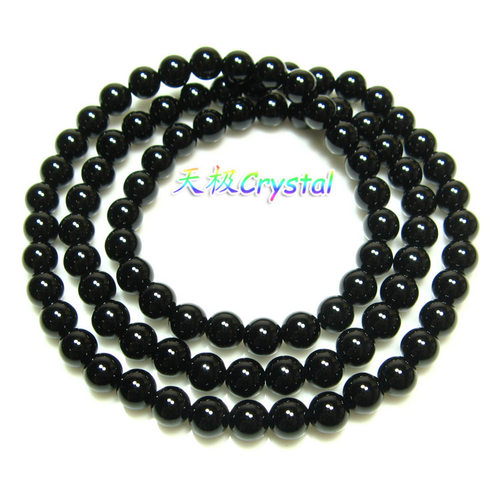 天然黑玛瑙手链天极项链三圈