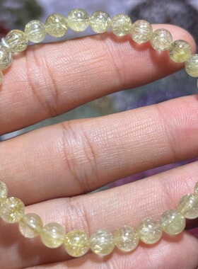 NO.5275天然金发晶手链5.6mm8.3g