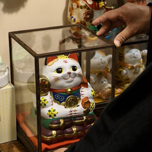 纯手工陶瓷招财猫摆件乔迁开业礼