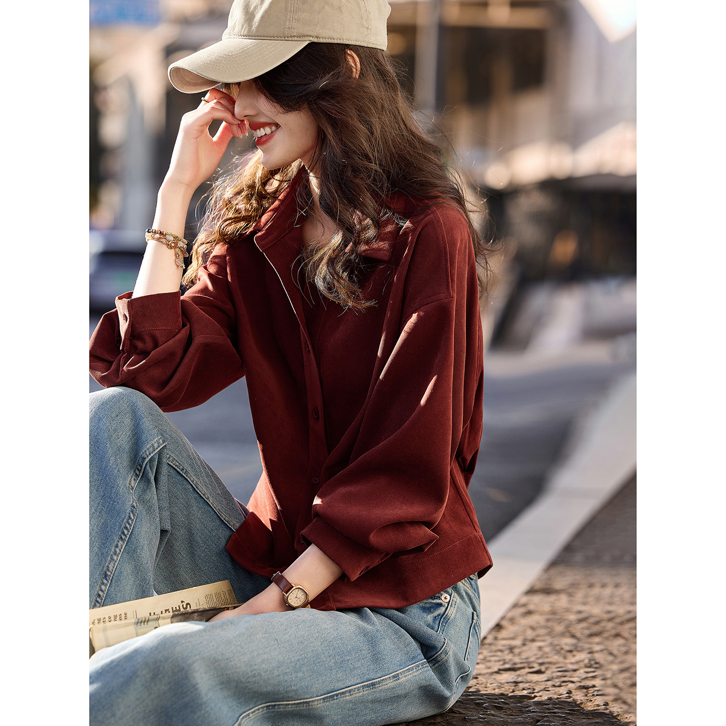 衬衫女款2026新款春季条纹长袖衬衣独特漂亮新款小衫巨好看上衣