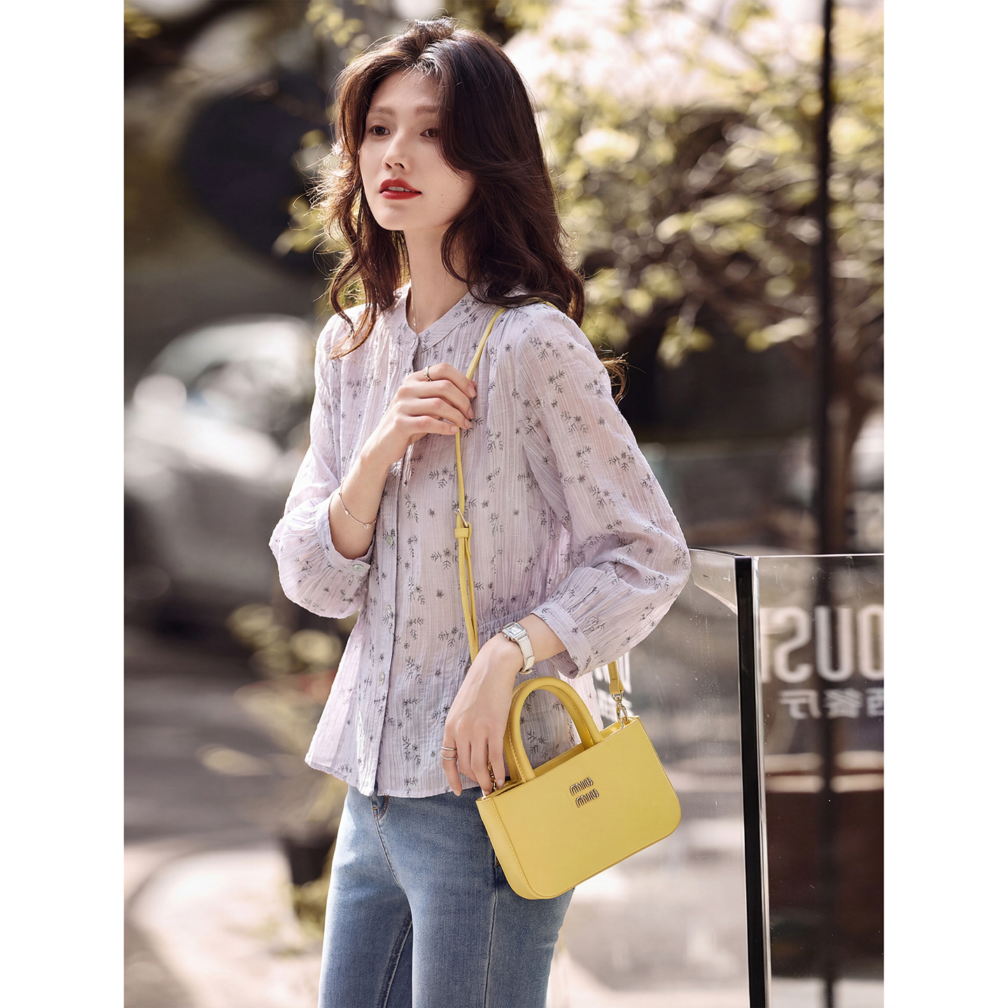 2026年新款春季碎花长袖衬衫SXCS26029