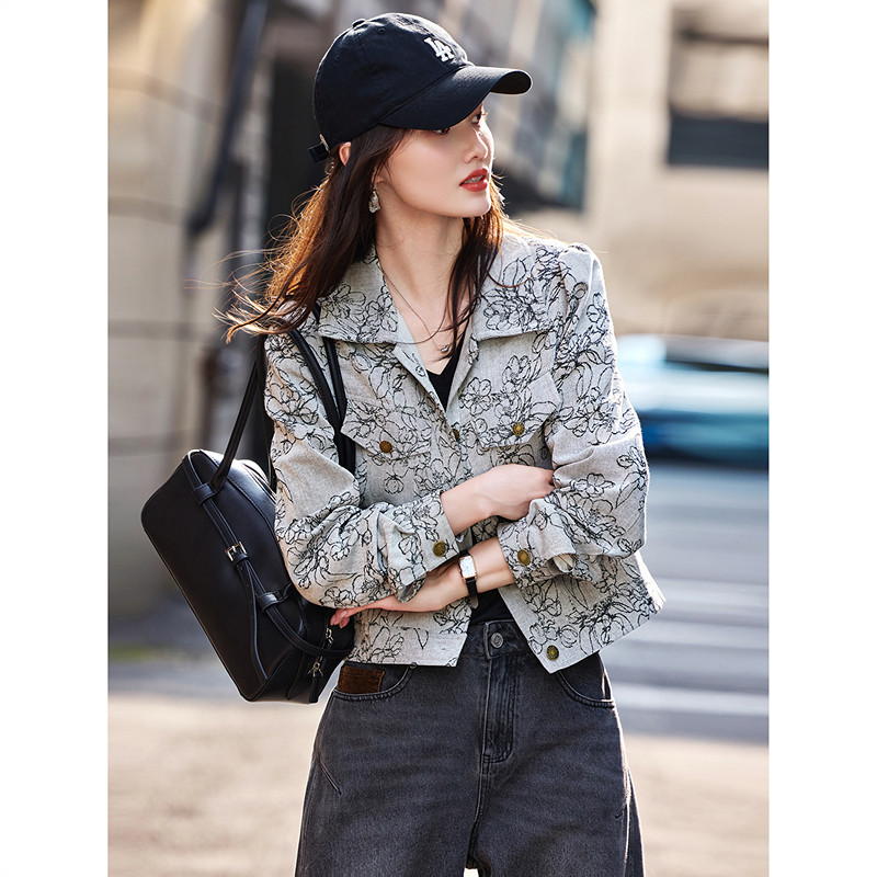 苏醒的乐园2026春季休闲短款棉夹克外套上衣女