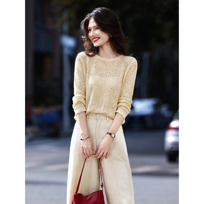 2026年春季新款纯色套头针织衫SXZZS26045