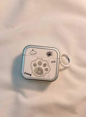 可爱卡通情侣脚印猫咪小狗适用保