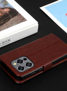 适用于oukitel WP52手机壳翻盖皮套商务外壳oukitel WP52保护壳钱包款防摔oukitel WP52手机壳全包边