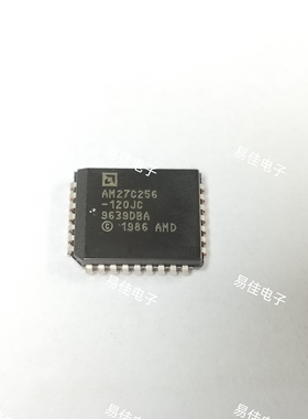 IC  AM27C256-120JC LCC-32  ADVANCED MICRO DEVICES