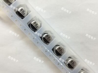 贴片型铝电解电容 100UF,25V  CAP-SMD_BD6.3-L6.6-W6.6-LS7.2-FD