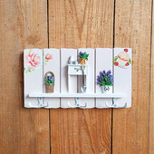 公主卧室木质客厅餐厅立体装 创意家居 饰挂钩少女心衣帽架壁挂时尚