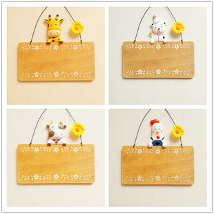 甜睡幼儿园班牌门牌挂牌创意欧式家居装饰品木质个性壁挂空白定制