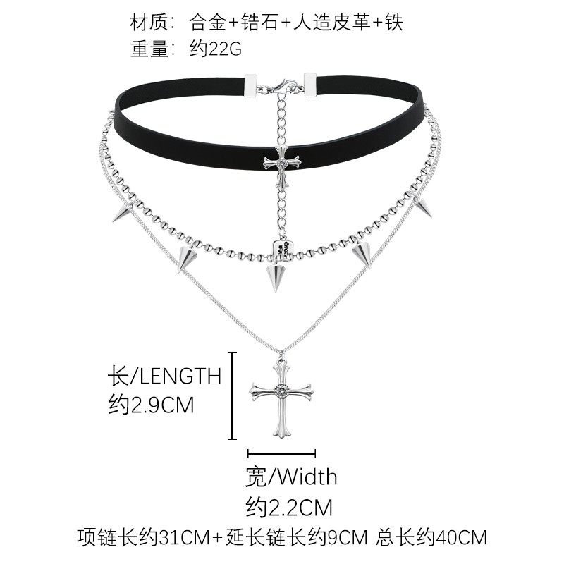 thumbnail for Gothic Blood Moon Necklace Women's Accessories: Sense of Luxury, Simple and Exquisite Design, Original Niche Babes, Personality Clavicle Chain