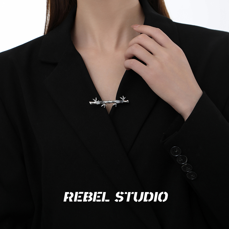 rebelstudio新中式竹节衣领扣