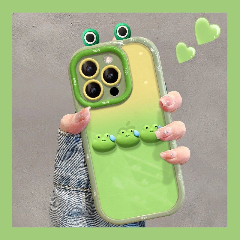 cxk流汗青蛙公仔适用苹果16pro手机壳夏天小米15可爱搞怪oppo华为13