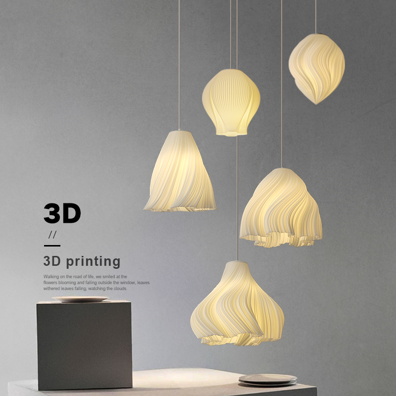 服装店橱窗吊灯餐厅五头吧台日式侘寂卧室床头楼梯店铺创意3D打印