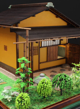 日本木制纯手工拼装小林工艺1/17待庵茶室立体益智模型礼物玩具