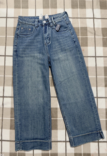 阿雅夏新款薄款修身显瘦奶奶裤 牛仔裤 拽姐裤