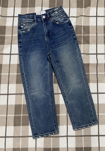 阿雅家正品 猫须水洗修身烟管裤 牛仔裤