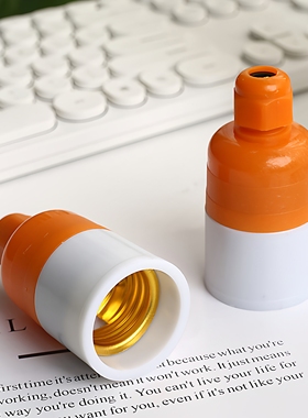 蓝白灯头E27螺口螺旋螺纹灯口灯座悬吊吊灯头LED灯泡防雨防水纯铜