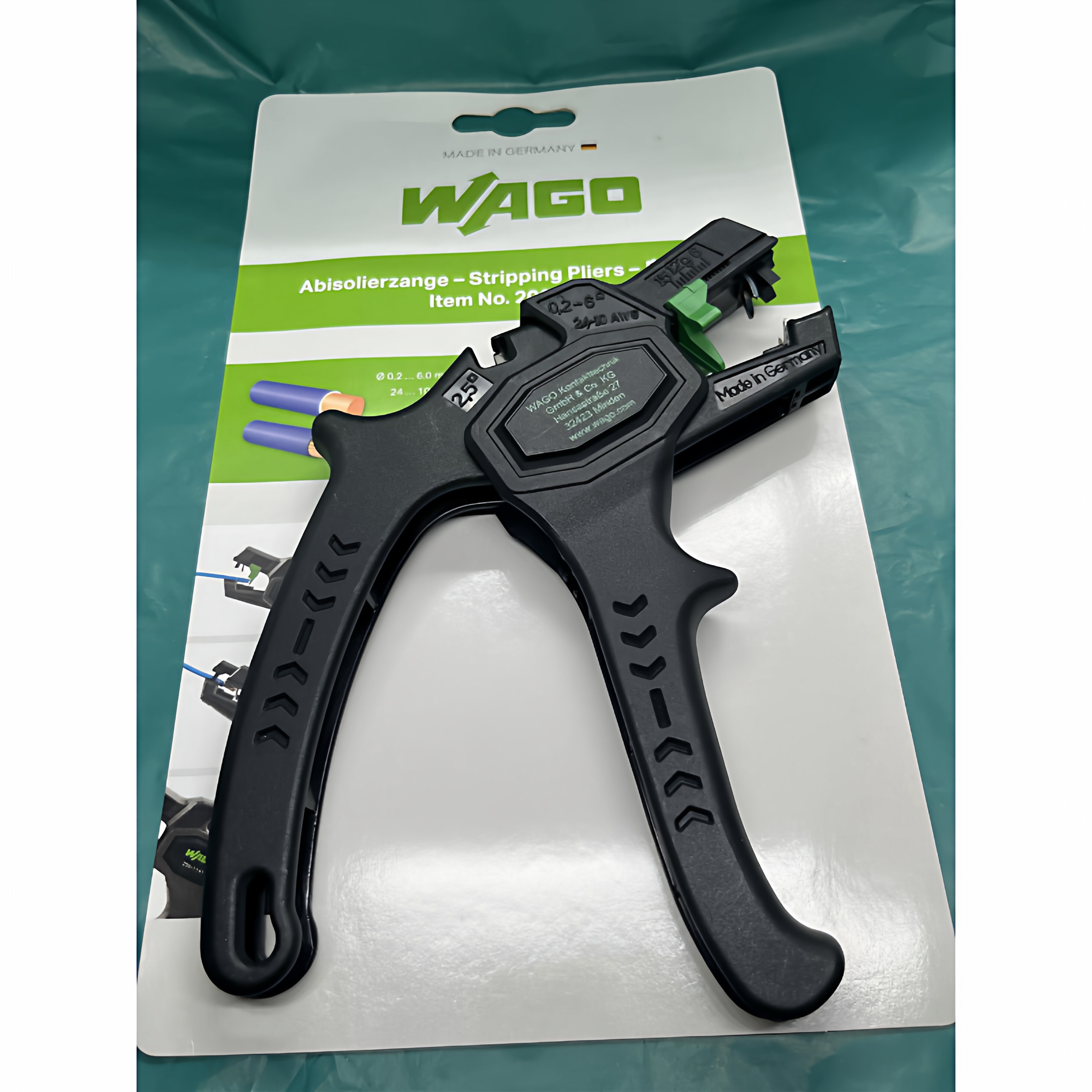 德国进口wago剥线钳206-1141多功能专用工具钳子电工快速拔线剪刀