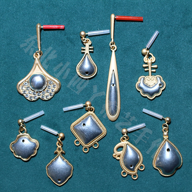 古风琵琶古琴耳环耳钉耳饰手工