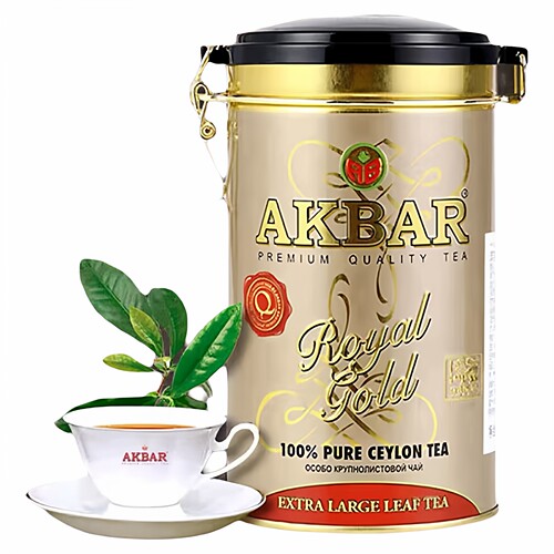 AKBAR阿卡巴锡兰红茶 斯里兰卡原装进口红茶叶功夫茶叶罐装礼品茶