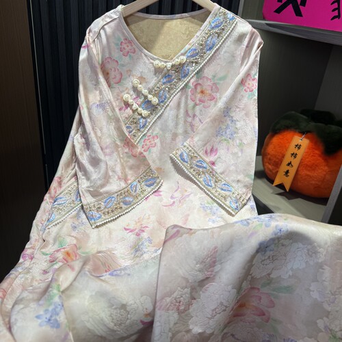 2025新款新中式国风重磅日常气质设计师款连衣裙女