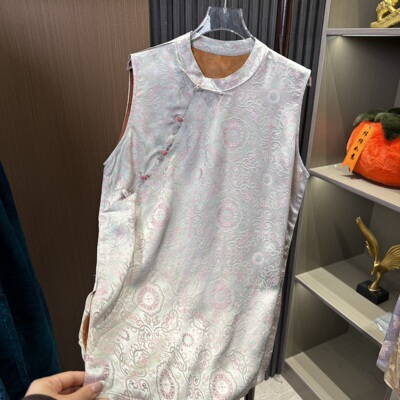 【冰淇淋宝相】限定玛卡龙满分织金香云纱新中式奥黛