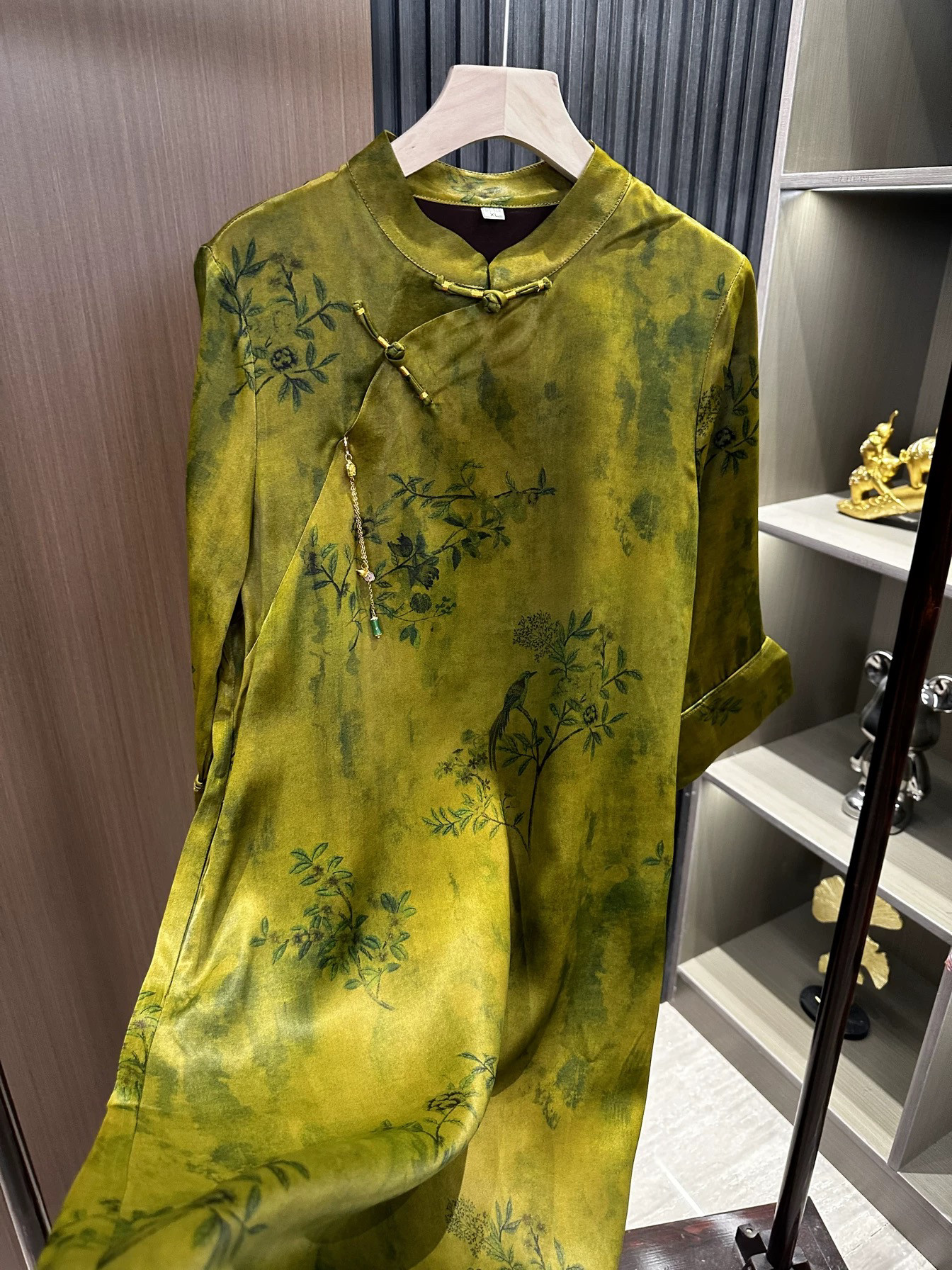 【绿乔】重缎高级国风宽松连衣裙旗袍