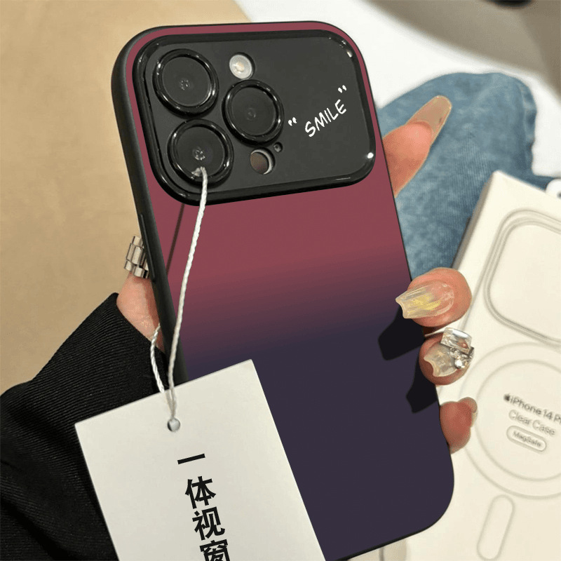 smile红灰适用苹果15PROMAX手机壳iPhone14小清新13全包12软壳11